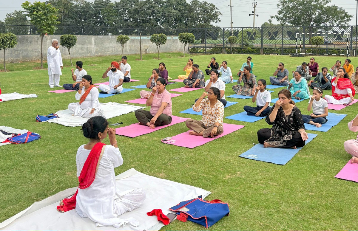 Hantawari Yoga and Meditation Camp organized on World Yoga Day.